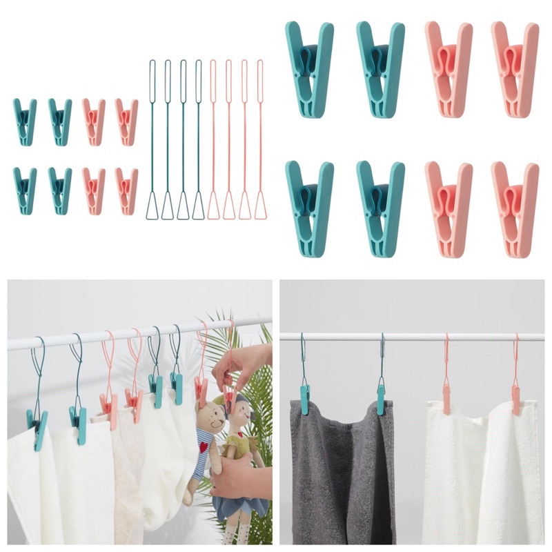 Slibb 8 Pcs Clothes Peg Pastel Color Penyepit Baju Ikea Shopee Malaysia