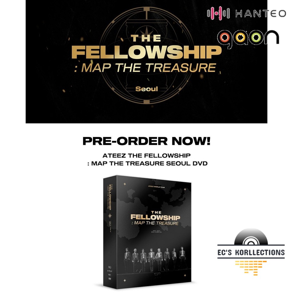 ATEEZ WORLD TOUR [ THE FELLOWSHIP : MAP THE TREASURE SEOUL ] DVD