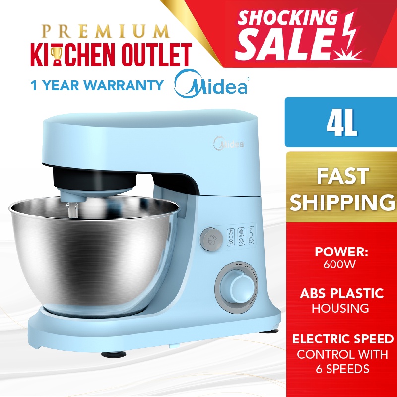 Midea 4L Stand Mixer MSM400BL (600W) Elba 4.2L Stand Mixer 5 Speeds