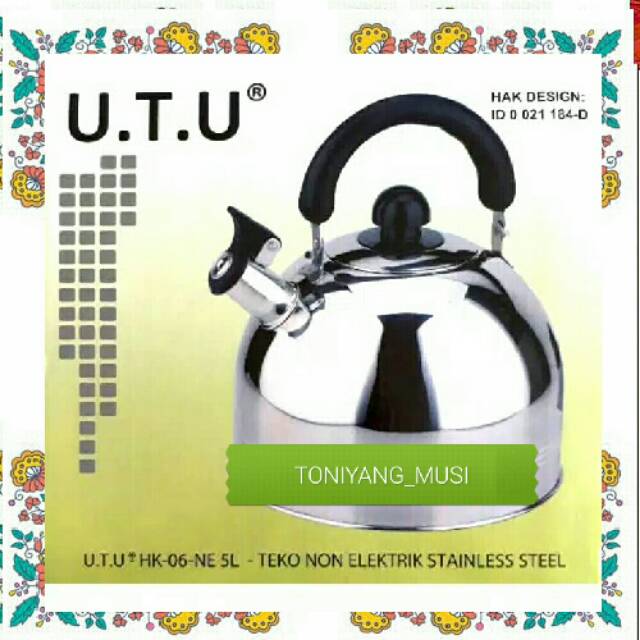 Teapot Sound Stainless Stell 5liter Utu, 5liter Stainless Steel Sounds