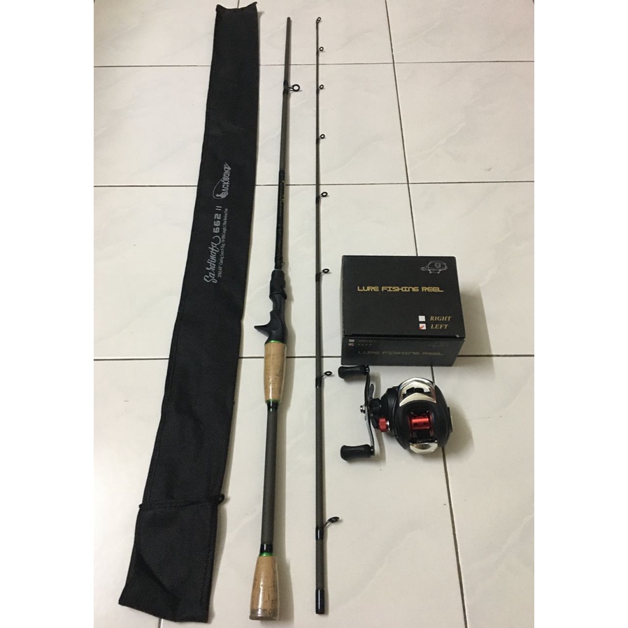 SHIMANO Reel Rod Joran Pancing 1 Set Fishing Rod Spinning Reel