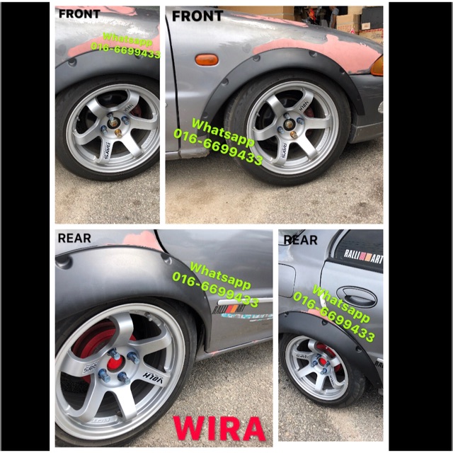 WIRA 4PC SMALL FENDER WHEEL ARCH //FLARE COVER EXTRA WIDE BODY