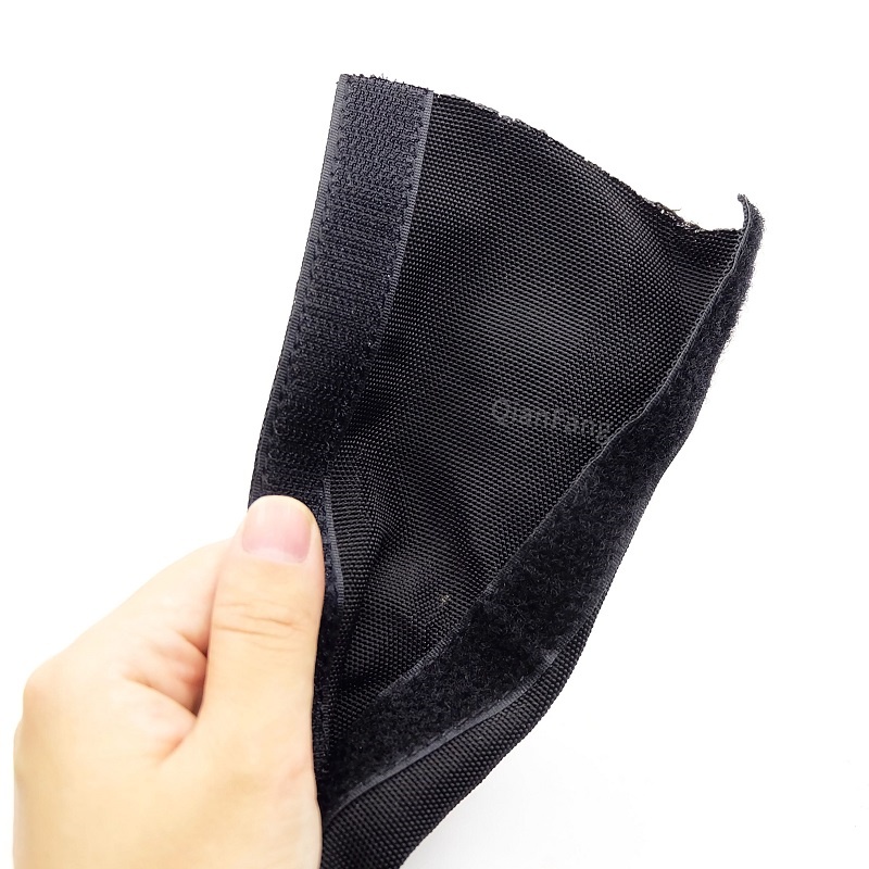 Cable Sleeve With Velcro Tape PET Braided 16mm 100mm Open Nylon