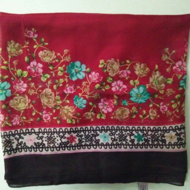 Clearance: BAWAL COTTON BIDANG 50(Red/Merah) | Shopee Malaysia