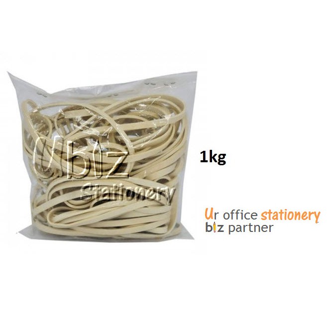 White Postal Rubber Band (1KG) Shopee Malaysia