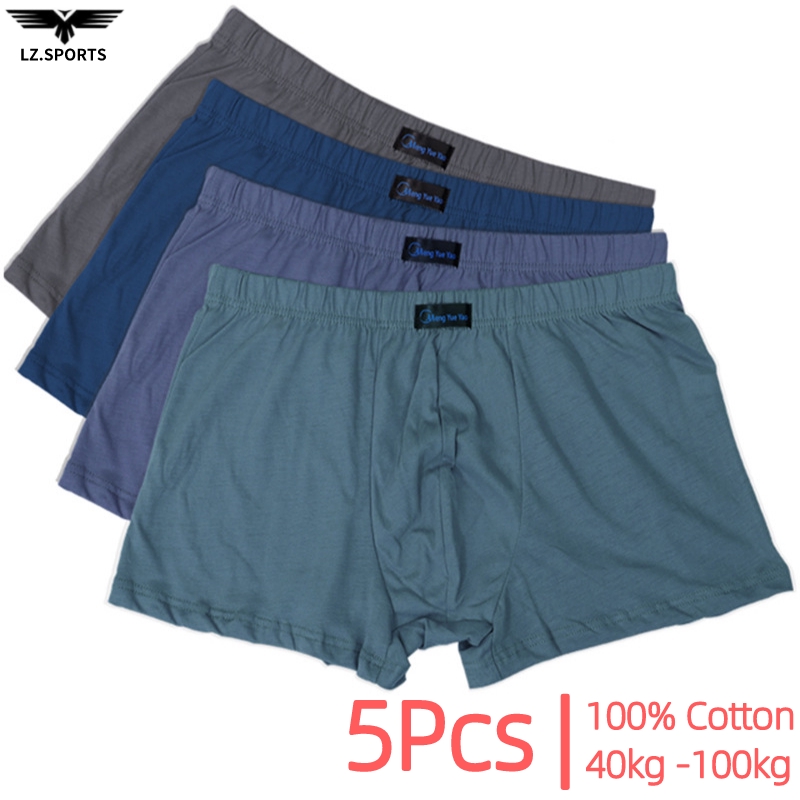 Cotton Men's Underwear Boxer Pants Sweat Absorption Increased (5 Pcs