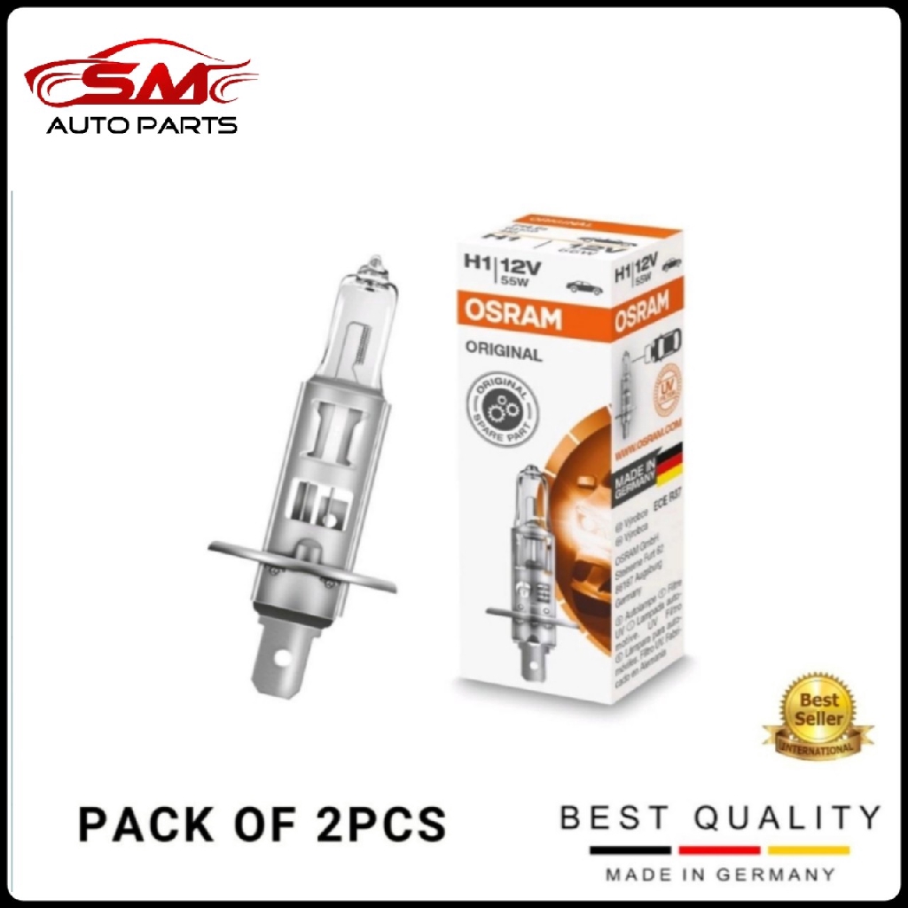 Original Genuine Osram H1 Halogen Light Bulb (Pack Of 2) | Shopee Malaysia