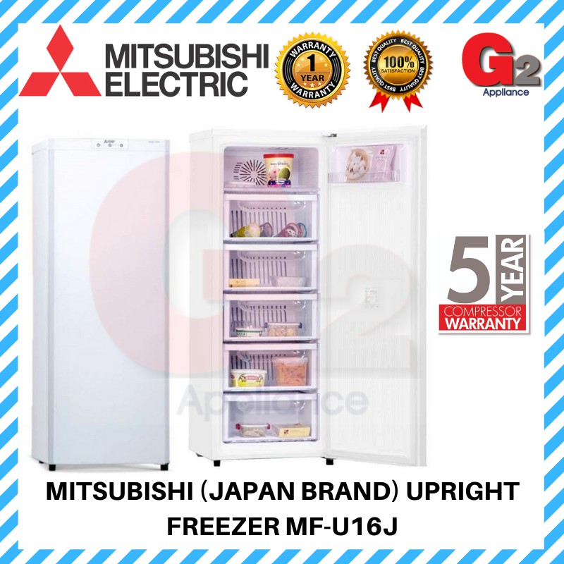 MITSUBISHI UPRIGHT FREEZER(Ready Stock+ Fast Delivery (Frost Free)160L