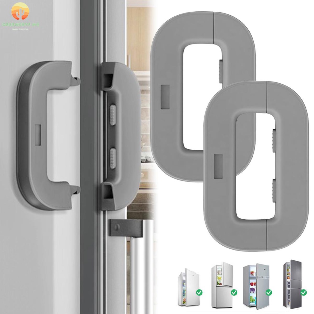 Fridge Lock, 2pcs Adhesive Refrigerator Door Locks with Key  Refridgerator/Freezer Locks Child Proof Cabinet Locks Drawer Lock for  Furniture, Kitchen