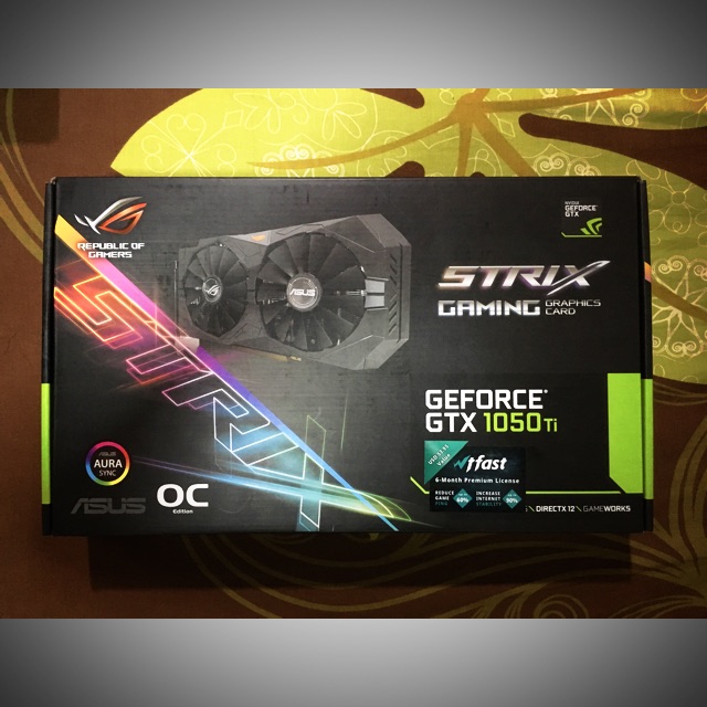 Asus strix geforce gtx 1050 ti oc 4gb online gddr5