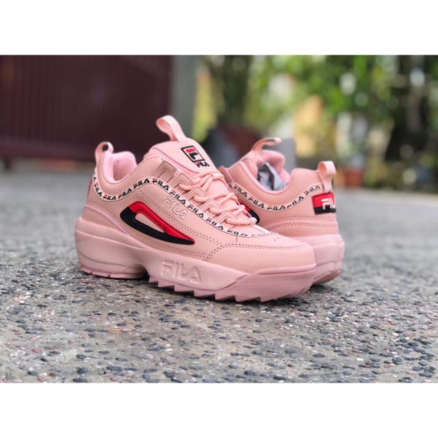 Kasut fila sales pink