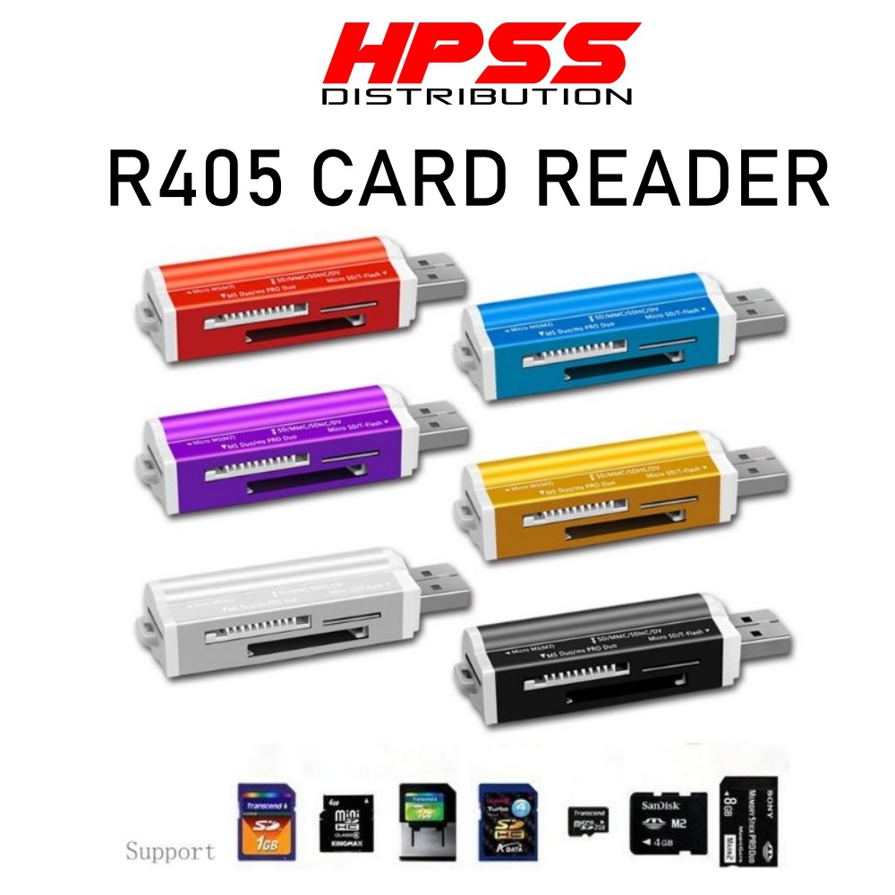 R405 USB Flash Memory All In 1 Multi-Function Card Reader Writer Micro ...