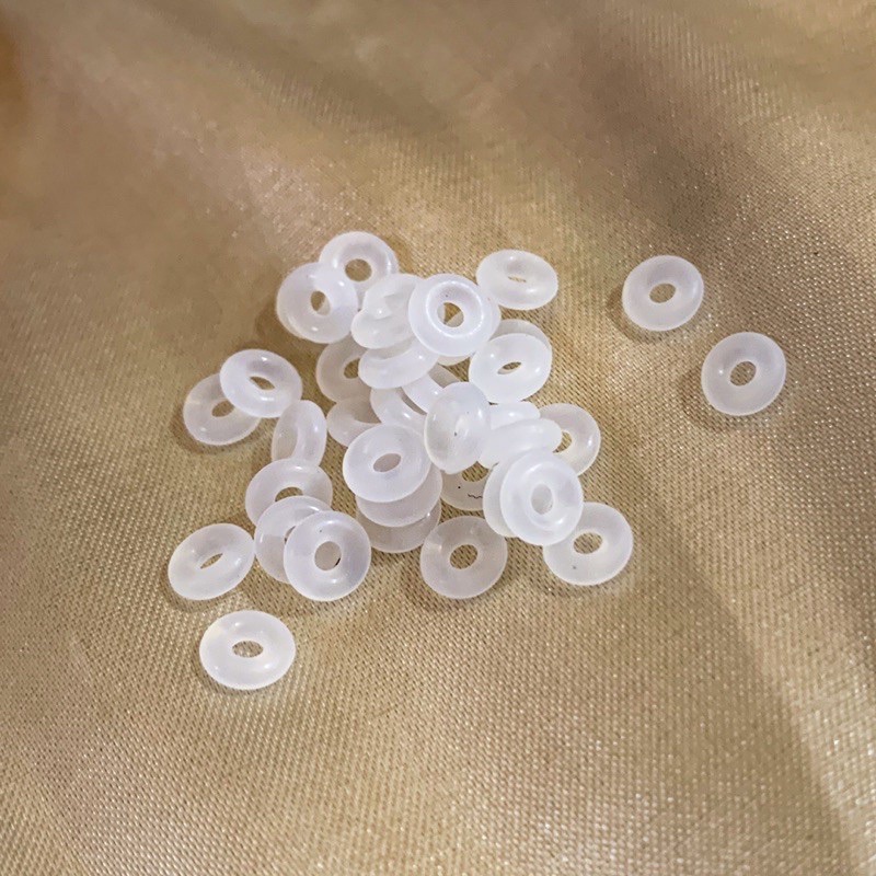 ARTCHARM Rose Gold Rubber Stopper Spacer Bead – 925 Sterling Silver For Charm Bracelets