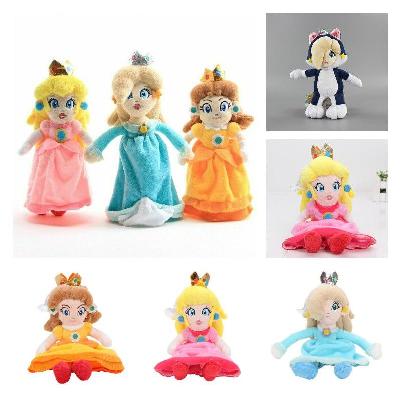 6Styles Super Mario Daisy Rosalina Princess Peach plush dolls stuffed ...