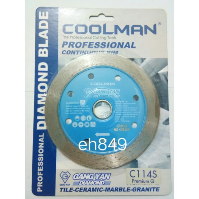 COOLMAN 4* Professional Continuous Rim Cutting Disc | Shopee Malaysia