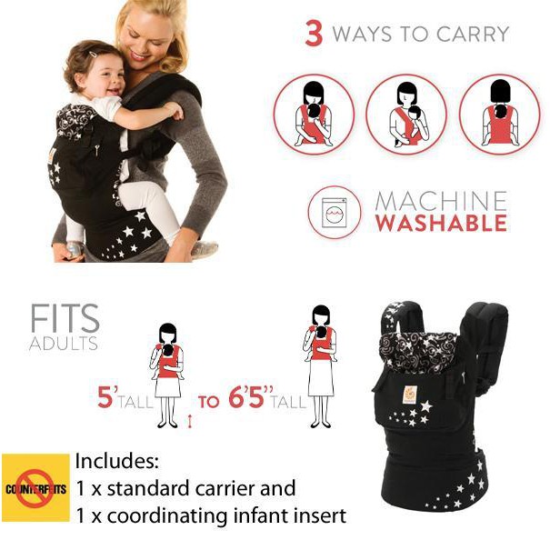 Ergobaby Bundle of Joy Night Sky Carrier with Galaxy Grey Infant Insert Shopee Malaysia