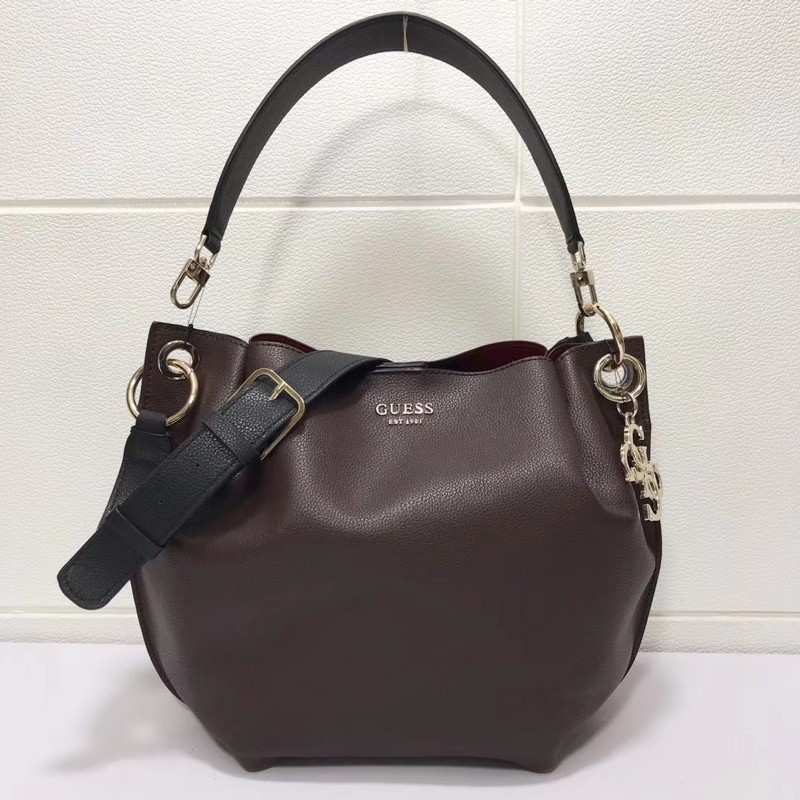 Guess digital hobo bag black hotsell