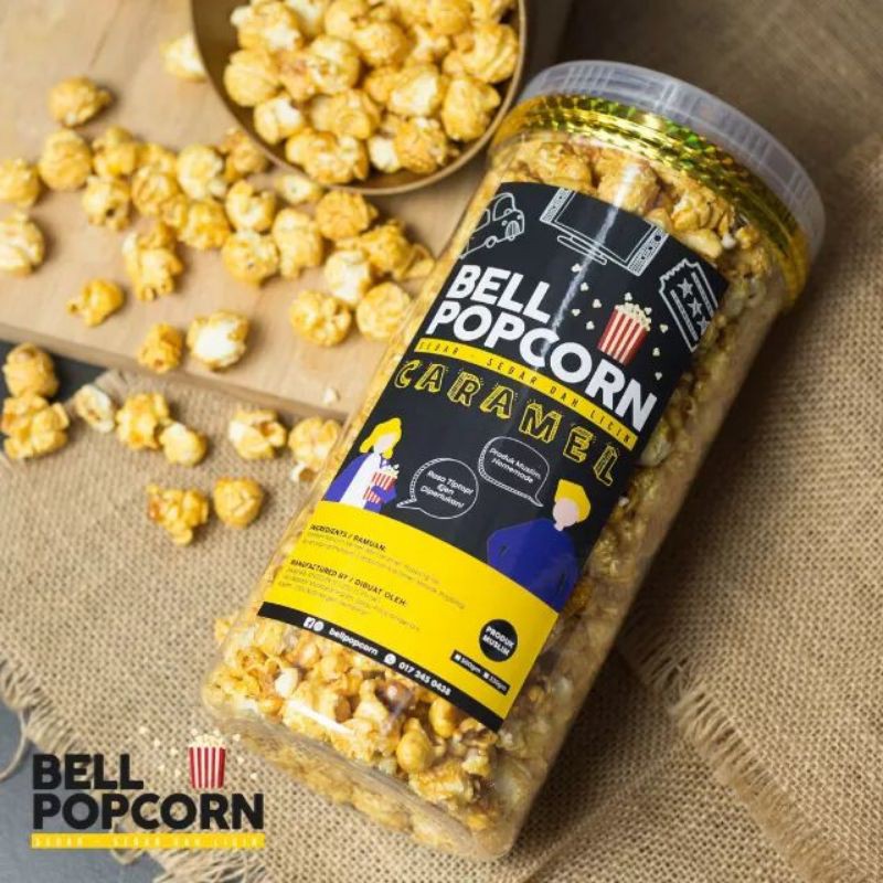 Popcorn Caramel Bell Popcorn Ready Stock Halal Popcorn Halal Snacks ...