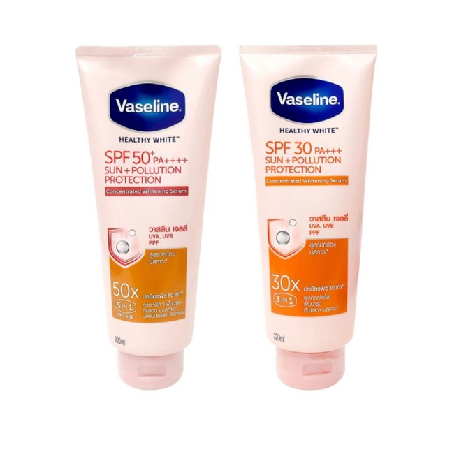 Vaseline 50x Healthy Bright Spf50 Sunscreen Body Lotion Auth Shopee