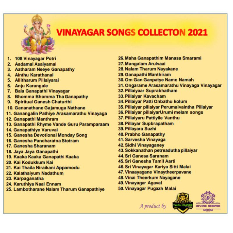 Vinayagar Agaval Vinayagar Bakthi Padal Mp3 Onbathu Kolum