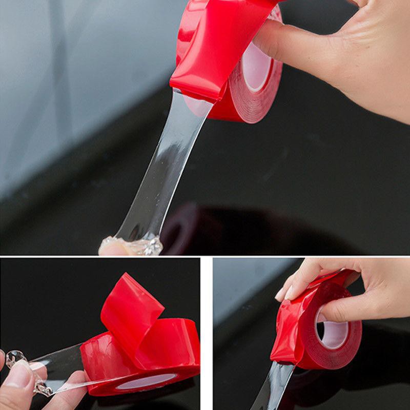 (2 IN A SET) Waterproof Silicone Double Sided Tape Auto Glue Sticker