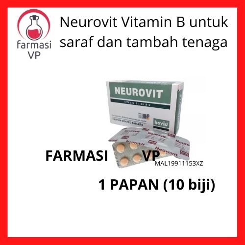 Vitamin B1, B6, B12 untuk saraf urat sakit dan tambah tenaga / stamina