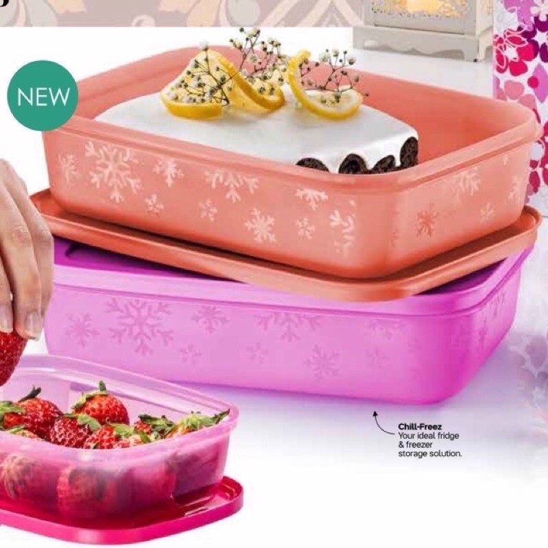 Tupperware Raya Cake Gift Set - Chill Freez Medium Low (Without Cakes ...