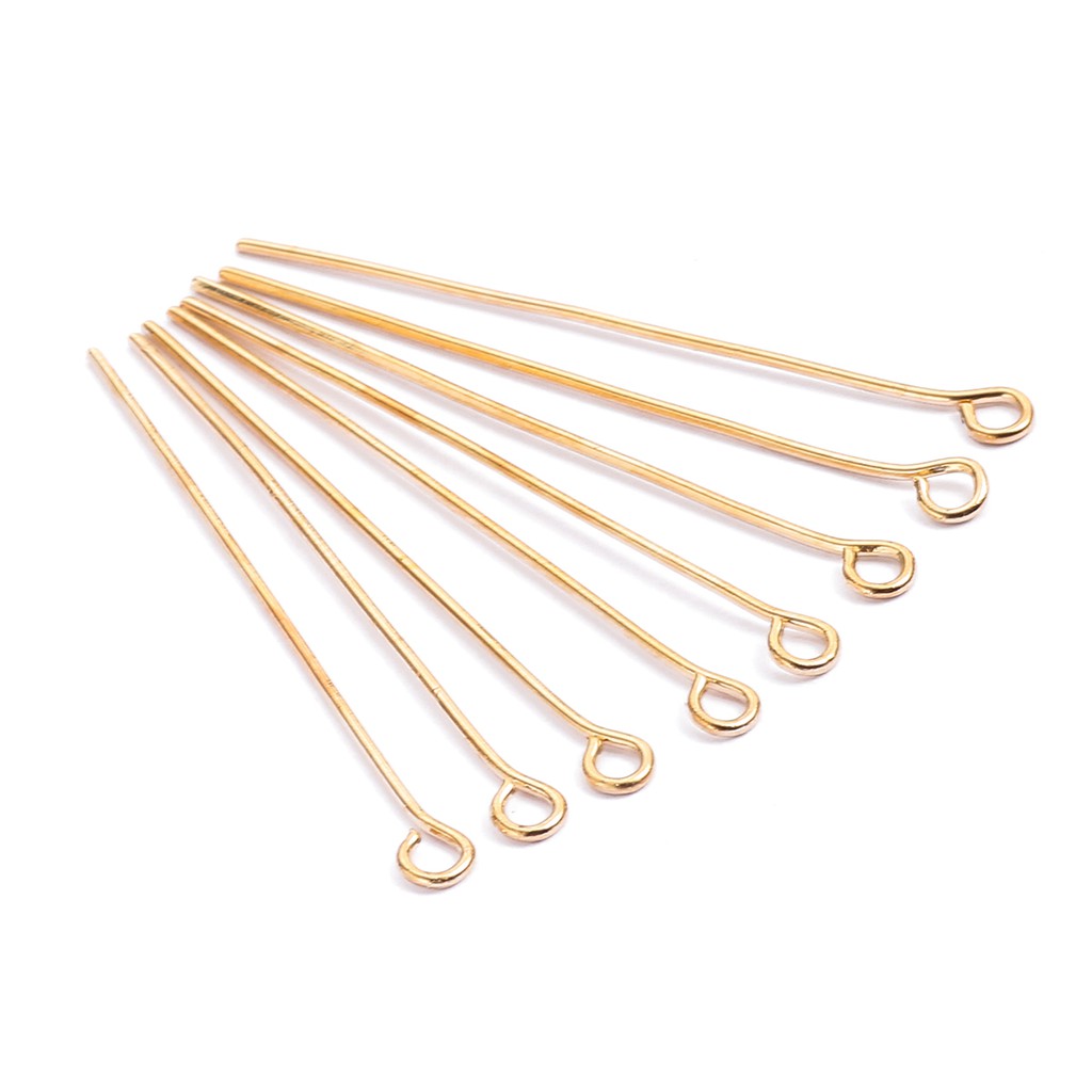 200Pcs/lot 1650mm Eye Head Pins Eye Pins Findings For DIY Jewelry