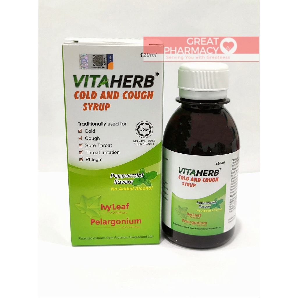 VITAHERB Cold and Cough Syrup 120ml Shopee Malaysia