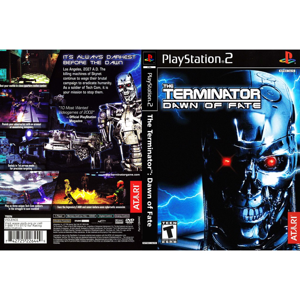 The Terminator Dawn Of Fate Cd Games Ps2 Shopee Malaysia 8332