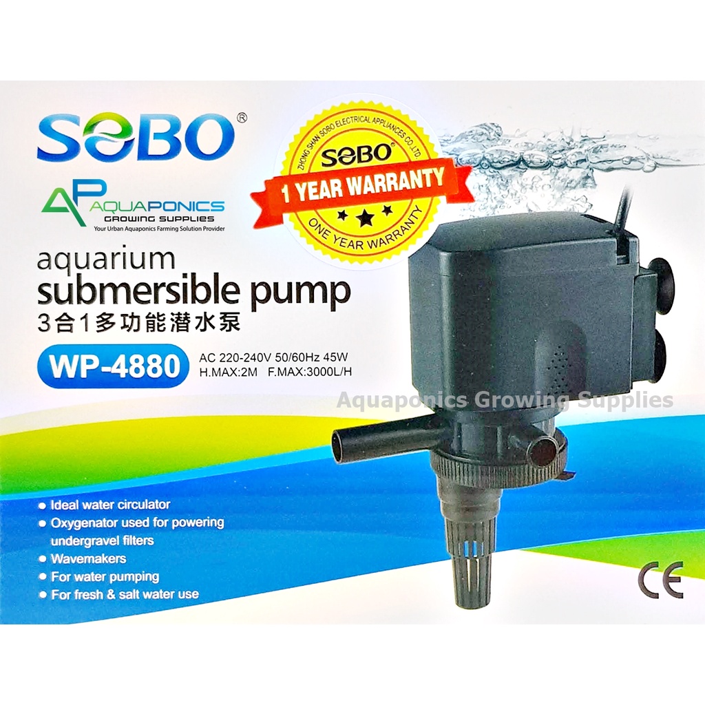 SOBO Aquarium Power Head Water Pump WP880 WP1880 WP2880 WP3880 WP4880 Top Filter Pam Air