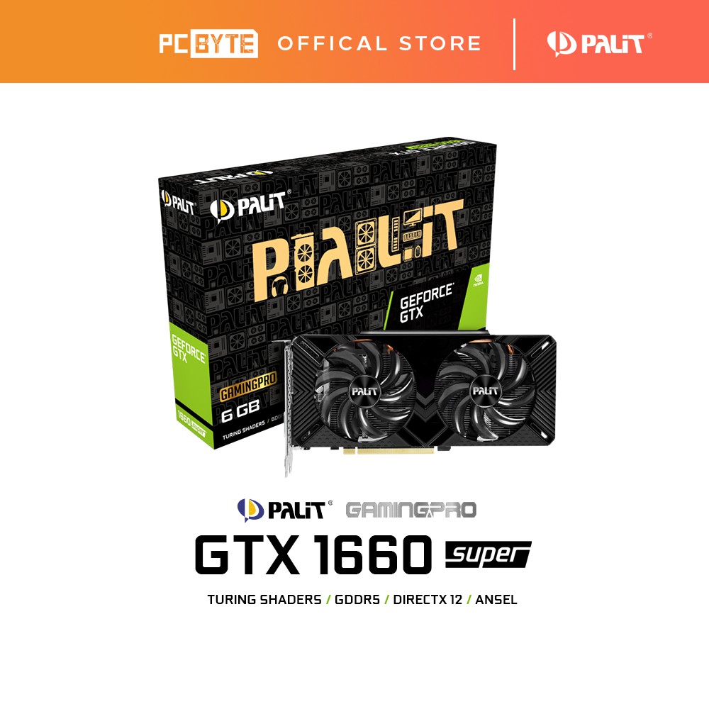 PALIT NVIDIA GeForce GTX 1660 Super GP 6GB GDDR6 Graphic Card | Shopee ...