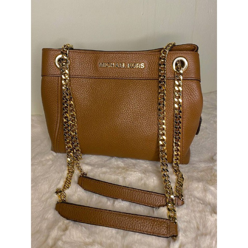 Michael Kors Jet Set Item Medium Chain Messenger in Signature Brown/Acorn  *Original* Handbag bag, Women's Fashion, Bags & Wallets, Clutches on  Carousell