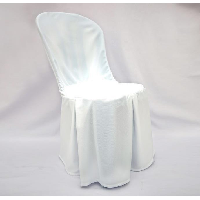 10 PCS QTY CHAIR COVER WHITE MATERIAL JC 3V SARUNG KERUSI SENANG SARUNG Shopee Malaysia