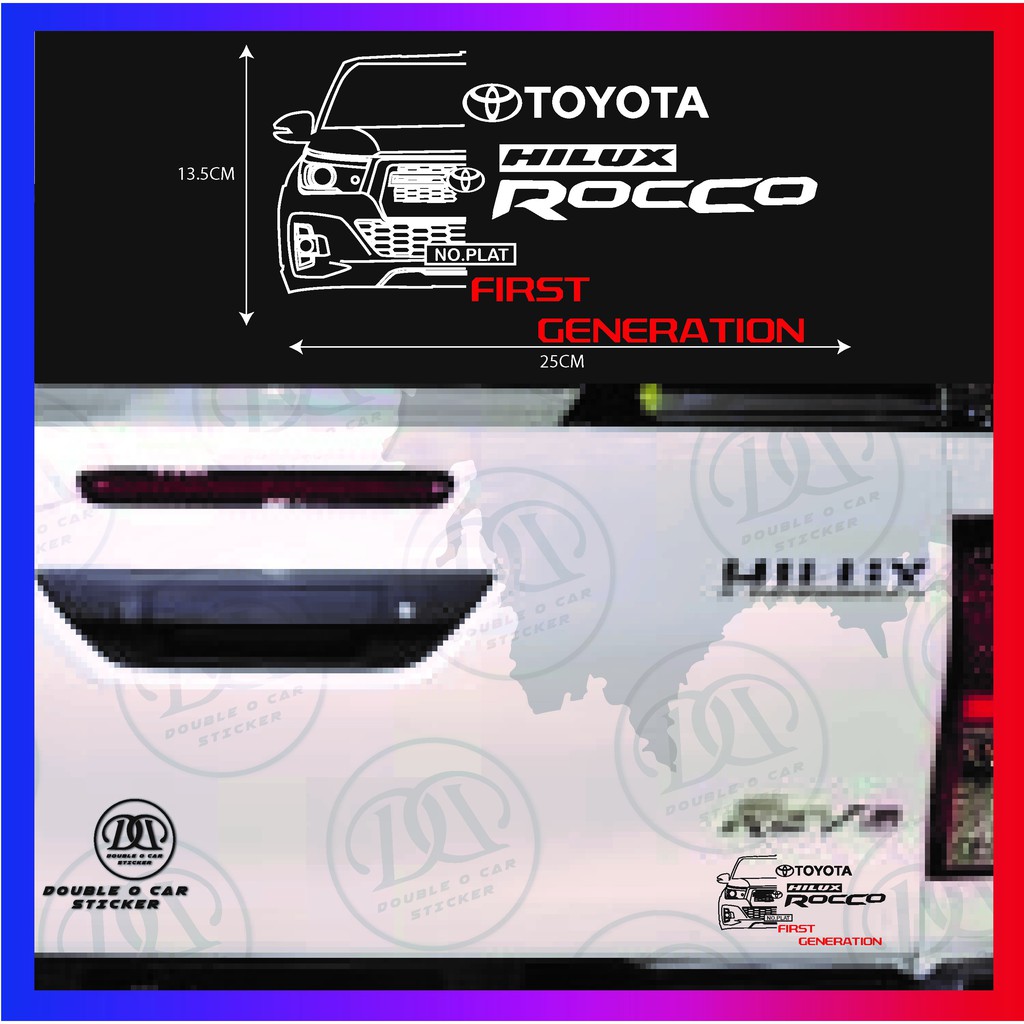 [Ready Stock]TOYOTA HILUX ROCCO FIRST GENERATION SHAPE&WORDS HIGH GRADE ...