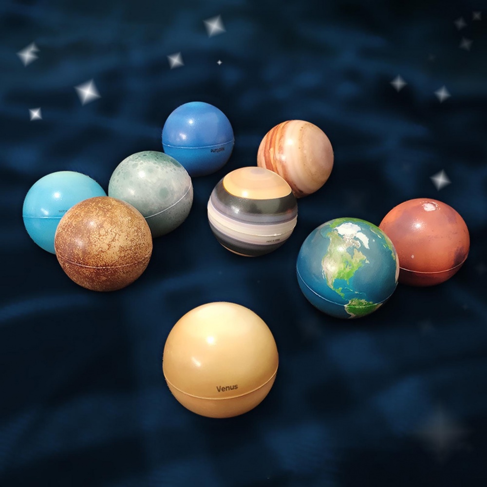 9pcs Solar System Planet Stress Balls, Stress Relief Planets And Space Ball  Educational Toys, Anti Stress Solar Educational Balls For Adults And Kids