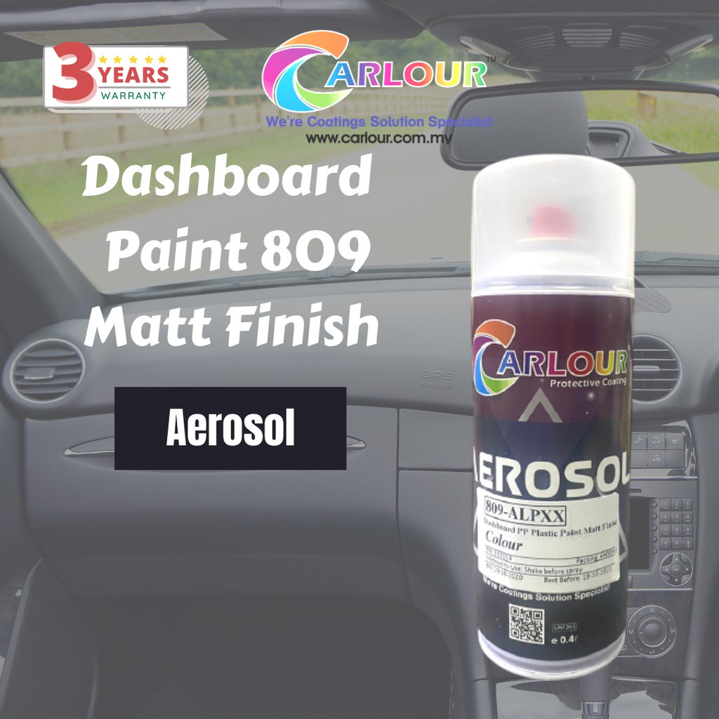 Dashboard Door Panel Paint Aerosol 809 Matt Finish for All