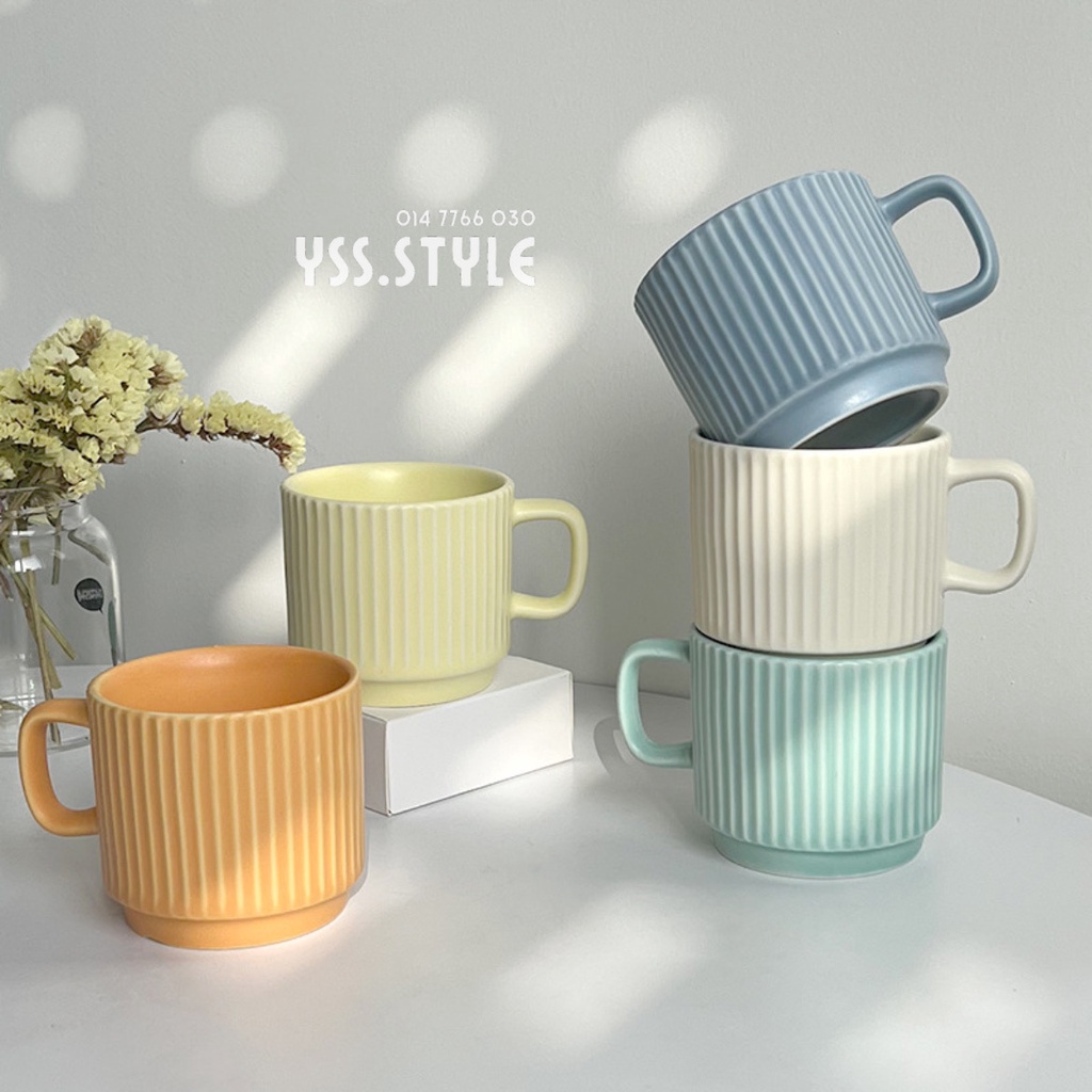 Macaron Colour Ceramic Mug Matte Coffee Cup Tea Cup Water Gifts Office ...