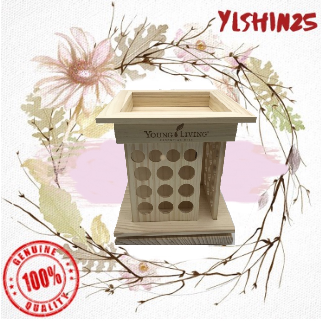 Young Living YL 360° Rotating Tower Essential Oil Rack Diamond/Dewdrop ...