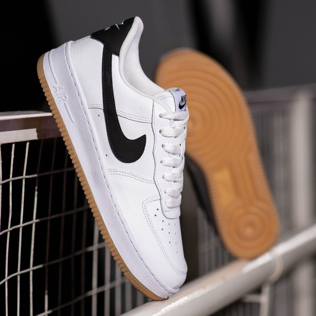 Nike AIR FORCE 1 WHITE BLACK SOLE GUM WHITE BLACK SOL GUM Shoes Shopee Malaysia