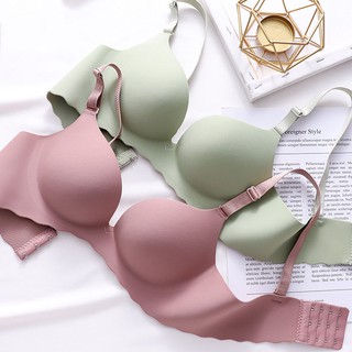 SOFTRHYME Solid Push Up Bra Comfy Breathable Cross underwear C cup gather lingerie  36C 38C 40C 42C - AliExpress