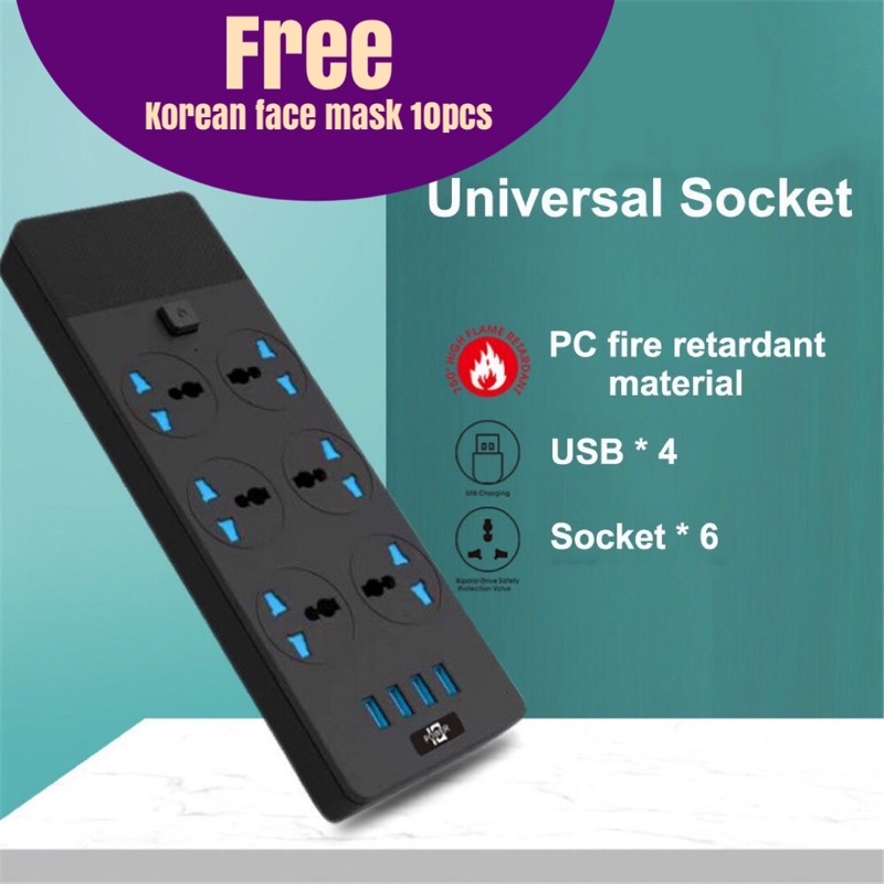 Onesam Os T W Power Strip Socket W Pd Qualcomm Uk Extension Plug Usb Port Surge