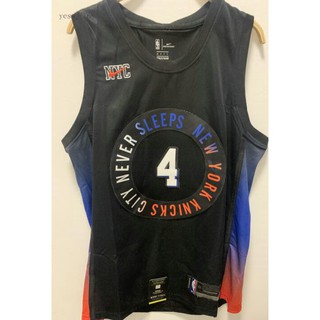 New York Knicks Derrick Rose Black 75th Anniversary City Jersey