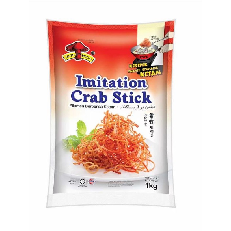 (Penang area only) MUSHROOM FRIED CRAB STICK 1KG X 12PKT SELL BY CTN