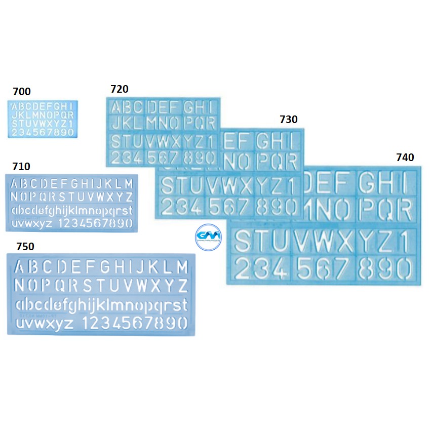 ABC Template Lettering Stencil Plate | ABC RULER | Shopee Malaysia