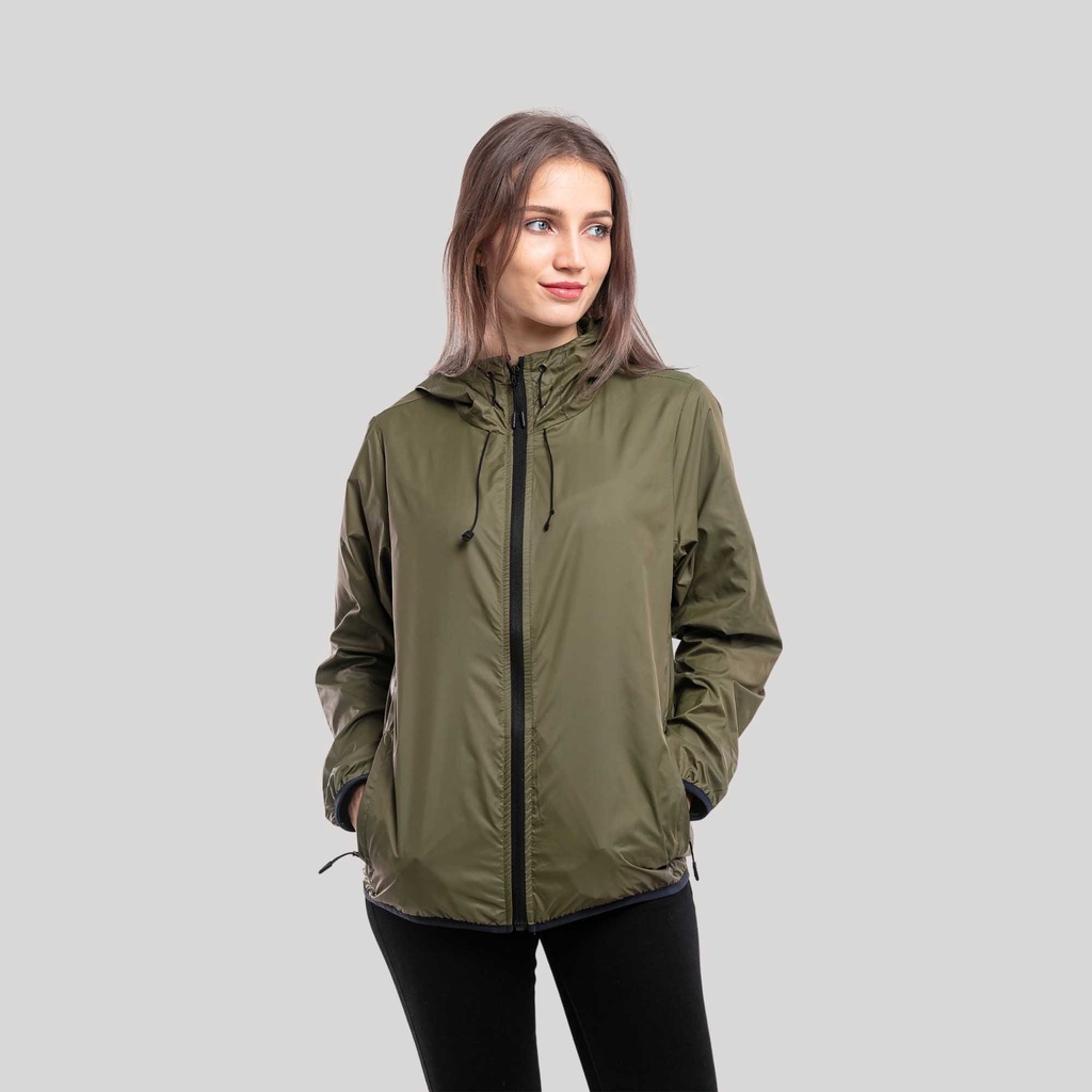 Green jacket with grey hoodie best sale