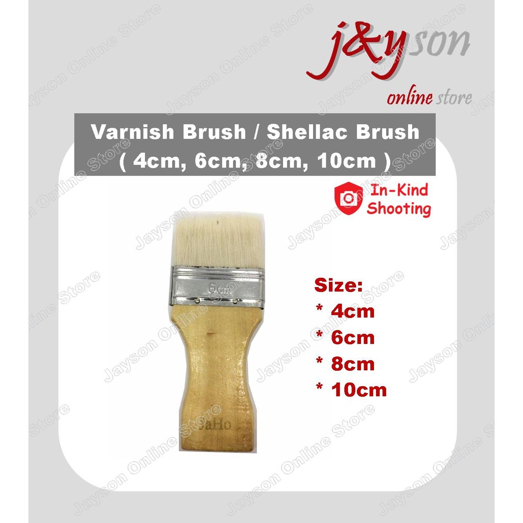Varnish Brush / Shellac Brush 4cm-10cm. Berus Shellac | Shopee Malaysia