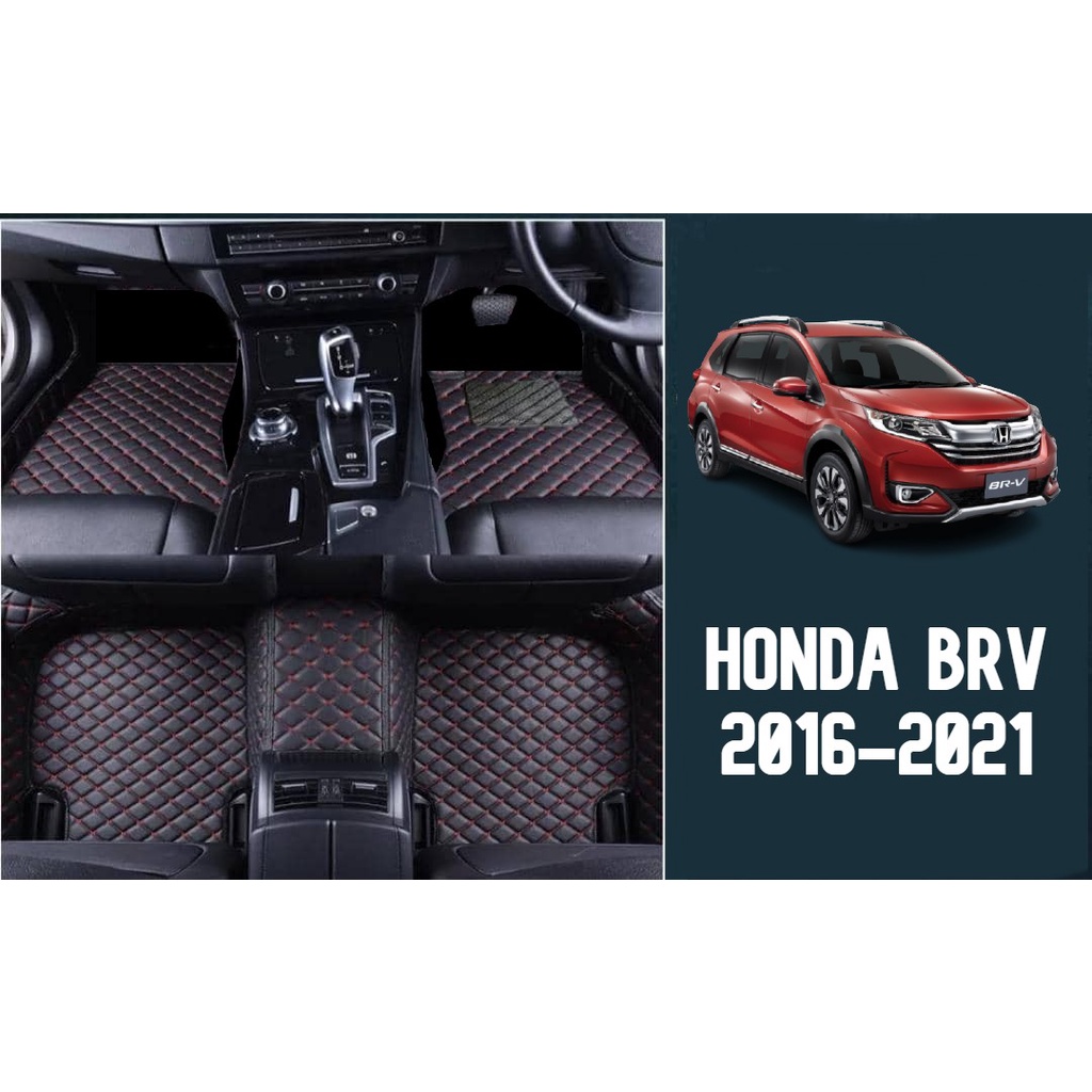 Honda BRV Premium VIP DAD Red Line Series 5D CARFIT Floor Mat/Non slip
