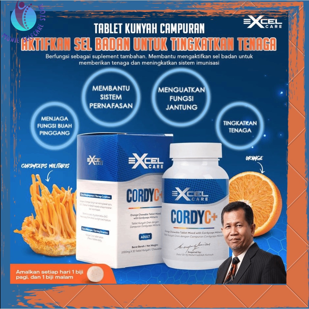 100 Original Hq Ready Stock Excel Care Cordy C Cordyceps