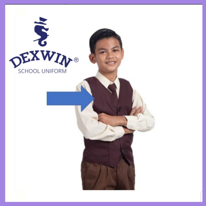 Dexwin Vest Coklat Sekolah Kain Koshibo | Shopee Malaysia